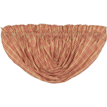 Sawyer Mill Red Plaid Balloon Valance Curtain VHC Brands - The Fox Decor